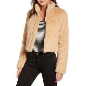 Tiger Mist Bridget Faux Fur Puffer